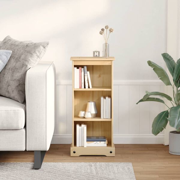 vidaXL Kirjahylly Corona 46x29x100 cm täysi mänty