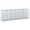 vidaXL Gabion Kohotettu Peti 2 kpl 250 x 50 x 80 cm Galvanoitu ter&auml;s