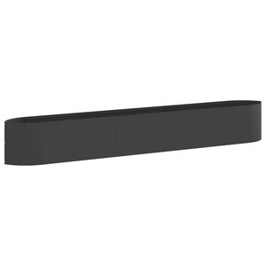 vidaXL Kohotettu Puutarhapes&auml; Musta 300 x 40 x 40 cm Ter&auml;s