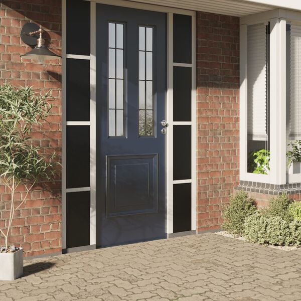 vidaXL Staattinen ikkunakalvo himme&auml; musta 45x1000 cm PVC