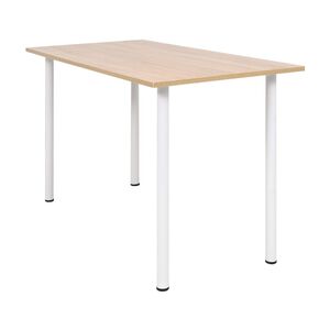 vidaXL Ruokap&ouml;yt&auml; 120x60x73 cm tammi ja valkoinen