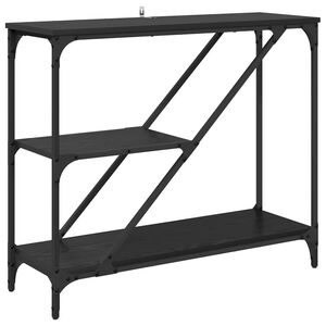 vidaXL Konsolip&ouml;yt&auml; Musta tammi. 88,5 x 30 x 75 cm Tekninen puu