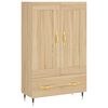 vidaXL Kaappi Sonoma-tammi 69,5x31x115 cm tekninen puu