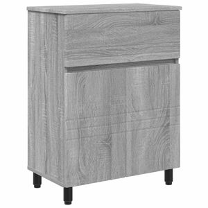 vidaXL Kylpyhuoneen peilikaappi Harmaa Sonoma 60 x 35 x 80 cm