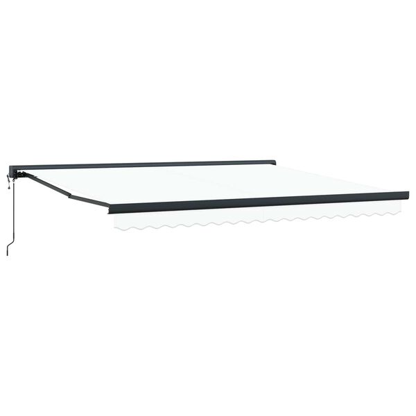 vidaXL Aurinkovarjo Valkoinen 400 x 300 x 165 cm