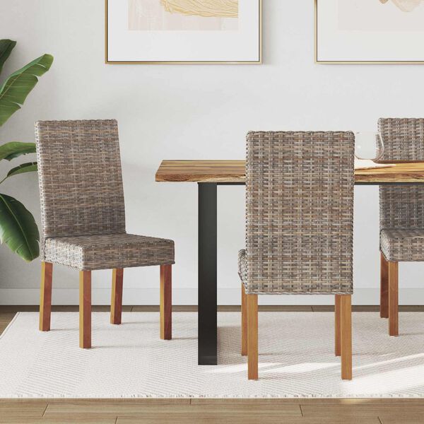 vidaXL Ruokatuoli 2 pcs Kubu harmaa 45 x 54 x 93 cm