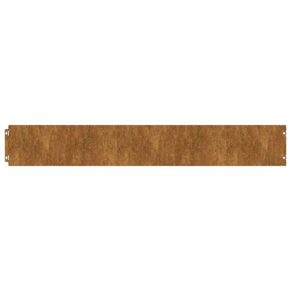 vidaXL Nurmikonreunukset 10 kpl 15x103 cm joustava Corten-ter&auml;s