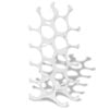 vidaXL Alumiininen viinipulloteline 15 pullolle Hopea