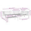 vidaXL 4-osainen Puutarhan lavasohvasarja t&auml;ysi akasiapuu