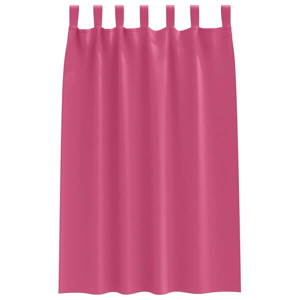 vidaXL Piment&auml;v&auml; verho renkailla 2 pcs Hehkuva vaaleanpunainen