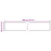 vidaXL Matto Painatus Kerma 400 x 80 cm Polyesteri ja PVC