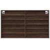 vidaXL Vitriinikaappi ruskea tammi 100x8,5x58 cm tekninen puu