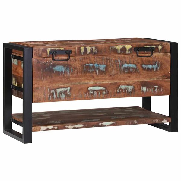 vidaXL S&auml;ilytyslaatikko Moniv&auml;rinen Kierr&auml;tetty T&auml;yspuu