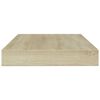 vidaXL Kirjahyllytasot 8 kpl Sonoma-tammi 100x10x1,5 cm lastulevy