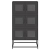 vidaXL Highboard Musta 68x39x123 cm Teräs