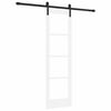 vidaXL Liukuovi ORKDAL Valkoinen ja musta 61 x 198,5 cm