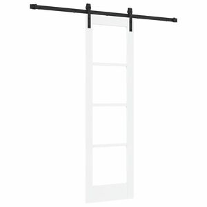 vidaXL Liukuovi ORKDAL Valkoinen ja musta 61 x 198,5 cm