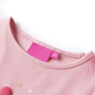 Lasten pitkähihainen T-paita vaaleanpunainen 92