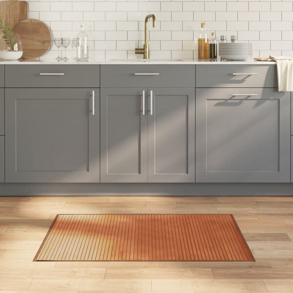 vidaXL Matto suorakaide ruskea 60x100 cm bambu