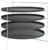 vidaXL Pizzavuoat 4 kpl telineell&auml; &Oslash; 28 cm ter&auml;s