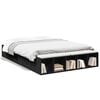 vidaXL S&auml;ngynrunko musta 120x190 cm tekninen puu