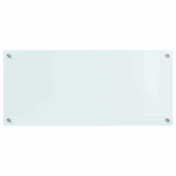 vidaXL Keittiön suojapaneeli Valkoinen 90 x 40 cm karkaistu lasi