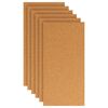 vidaXL Korkkilevy 6 pcs Ruskea 100 x 50 cm Korkki