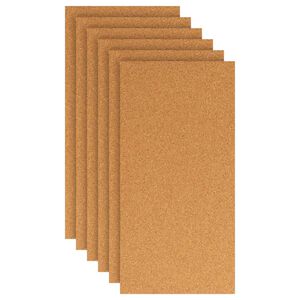 vidaXL Korkkilevy 6 pcs Ruskea 100 x 50 cm Korkki