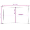 vidaXL Aurinkopurje Oxford-kangas suorakaide 5x8 m kerma