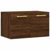 vidaXL Sein&auml;kaappi ruskea tammi 60x36,5x35 cm tekninen puu