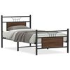 vidaXL S&auml;ngynrunko ilman patjaa ruskea tammi 75x190 cm tekninen puu