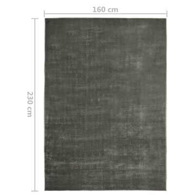 vidaXL Matto pestävä taitettava harmaanruskea 160x230 cm polyesteri