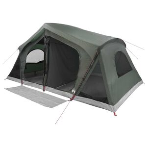 vidaXL M&ouml;kki teltta Armivihre&auml; 480 x 273 x 205 cm Polyesteri ja ter&auml;s