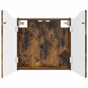 vidaXL Dartboard-kaappi Savutammi 56 x 12 x 63 cm Tekninen puu