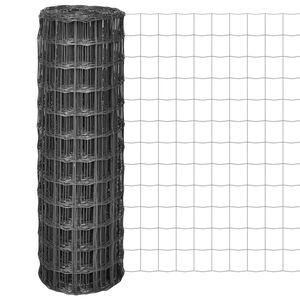 vidaXL Euro-aita teräs 10x1,2 m harmaa