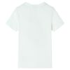 Lasten lyhythihainen T-paita ecru 140