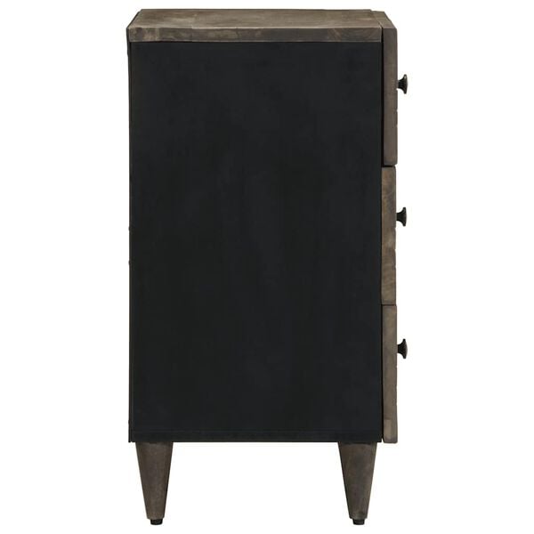 vidaXL y&ouml;kaappi vaaleanharmaa 50x33x60 cm massiivipuu mango