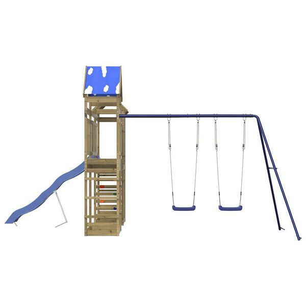 vidaXL Ulkoleikkikeskus kyll&auml;stetty m&auml;nty