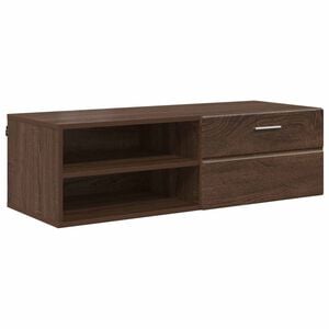 vidaXL puinen kaappi Ruskea tammi 100,5 x 39 x 30 cm Tekninen puu