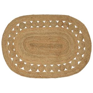 vidaXL Matto Ruskea 100 x 152 cm Juutti