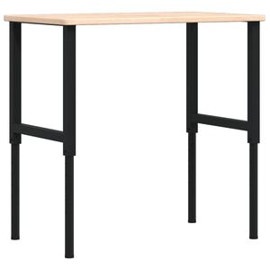 vidaXL Ty&ouml;penkki 100x60x(71,5-98) cm t&auml;ysi tammi suorakaide