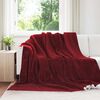 vidaXL Heittoviltti Bordeaux punainen 240 x 270 cm Fleese