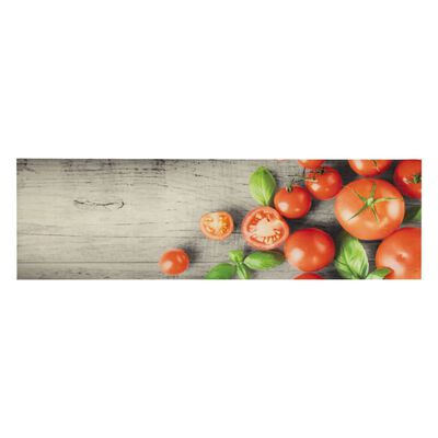vidaXL Keittiön pestävä matto Tomatoes 45x150 cm sametti