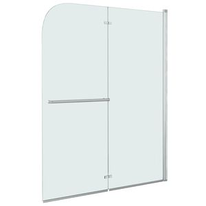 vidaXL Taittuva suihkukaappi 2 paneelia ESG 95x140 cm