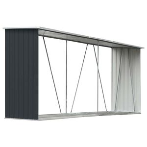 vidaXL Puuvaja galvanoitu ter&auml;s 330x84x152 cm antrasiitti