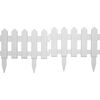 vidaXL Nurmikonreunukset 25 kpl valkoinen 10 m PP