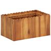 vidaXL Puutarhan korotettu kukkalaatikko 50x30x25 cm t&auml;ysi akaasiapuu