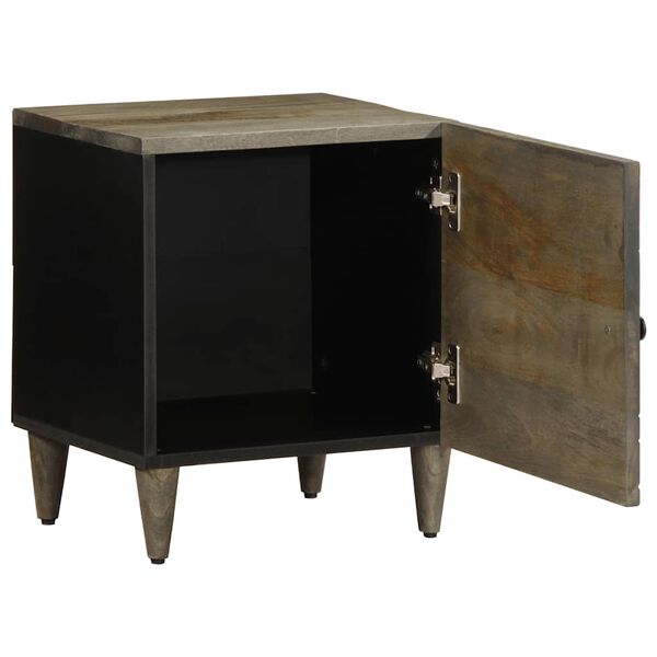 vidaXL yökaappi vaaleanharmaa 40x33x46 cm massiivipuu mango