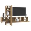 vidaXL TV-tasosetti 5 pcs artesaani tammi 181 x 30 x 120 cm