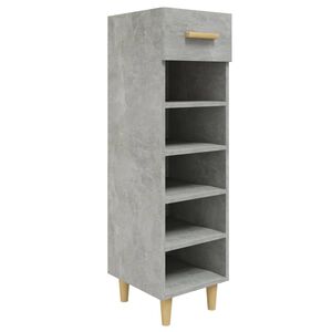 vidaXL Kenk&auml;kaappi betoninharmaa 30x35x105 cm tekninen puu